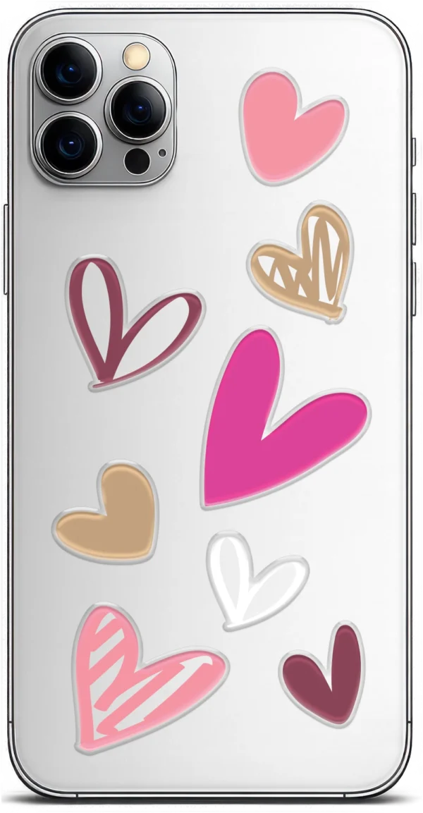 STICKDECO™ PHS 355017 — sada dekorů s ručně kreslenými srdci